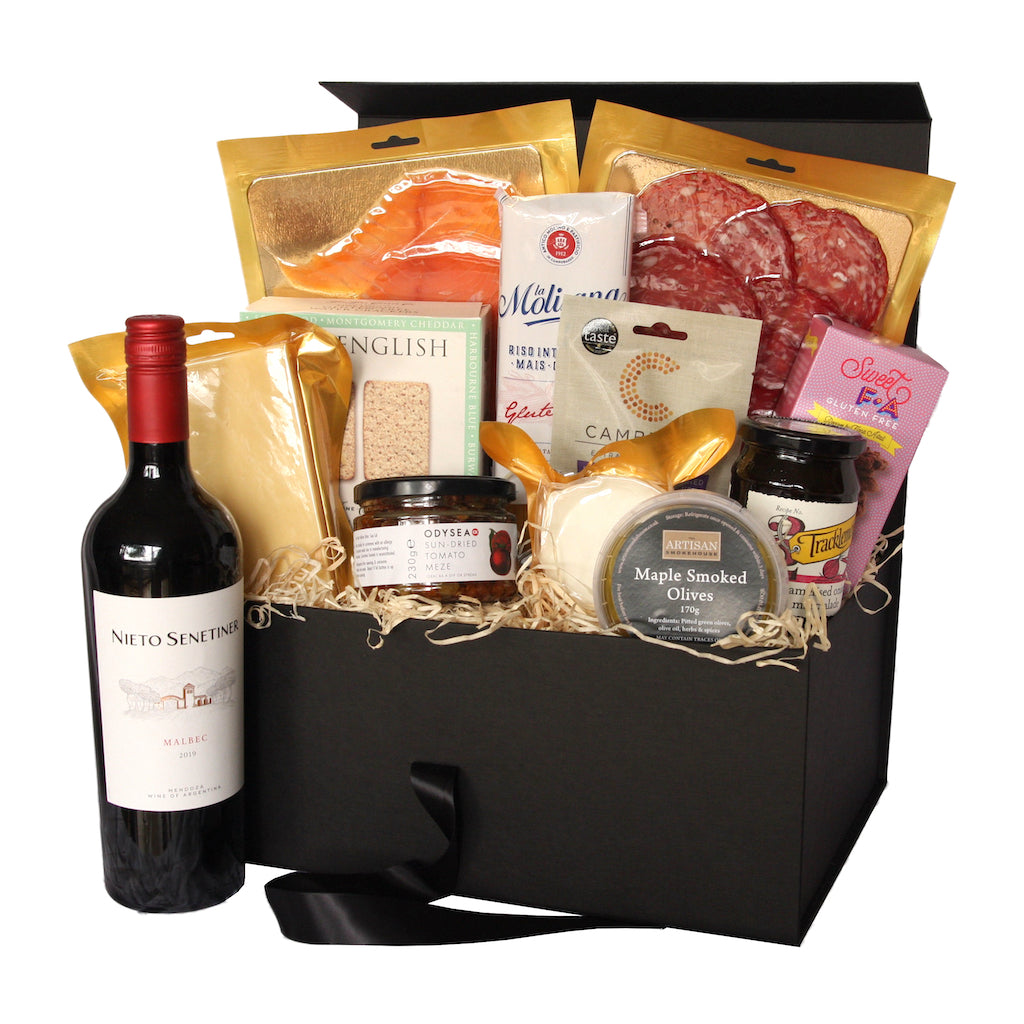 The Artisan Smokehouse's large gluten free hamper with contents