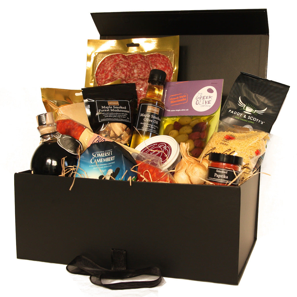 An example of a large Create your own Hamper by The Artisan Smokehouse