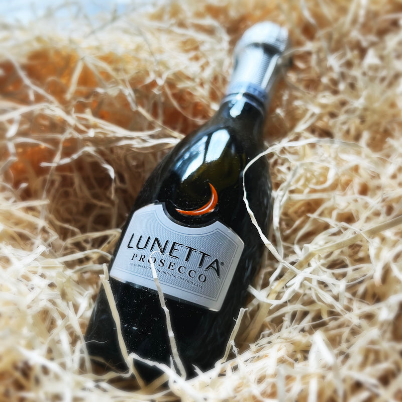 An individual bottle of Lunetta Prosecco