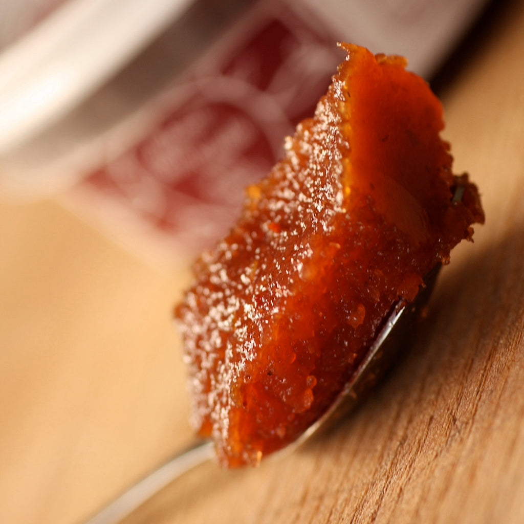 A spoonful of Membrillo quince jam