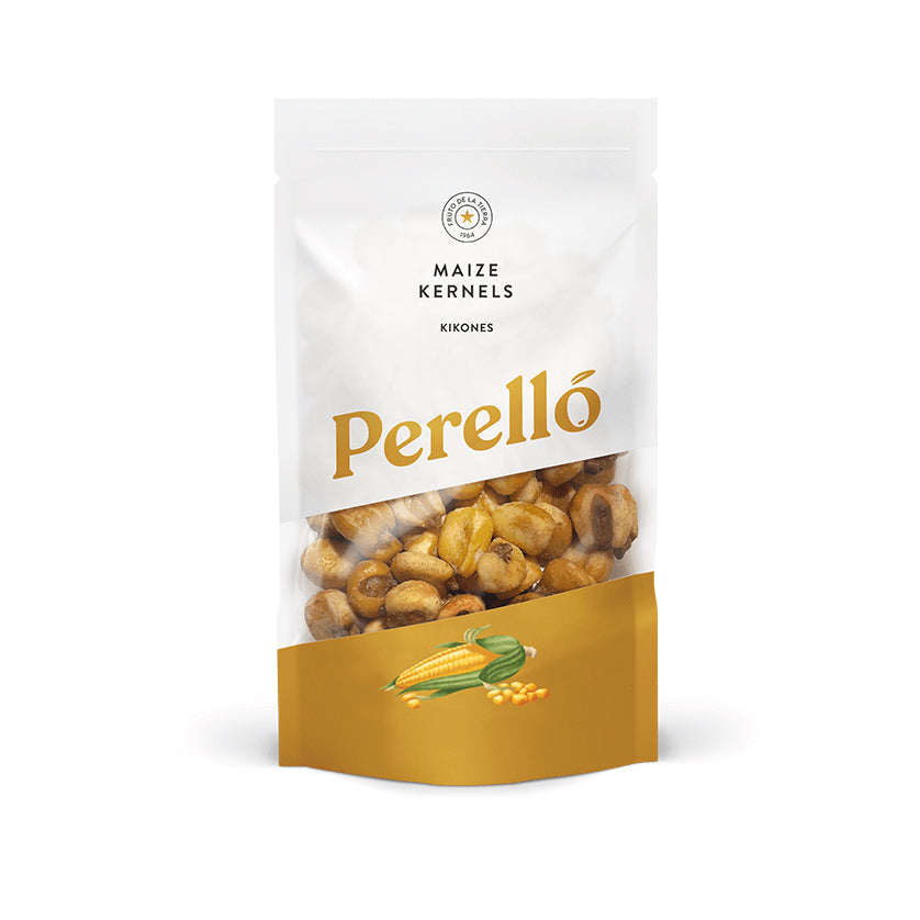 A bag of Perello maize kernels