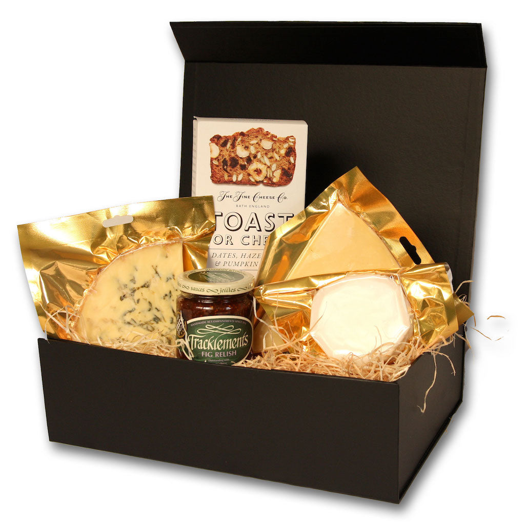 The Artisan Smokehouse smoked cheese hamper with contents on show
