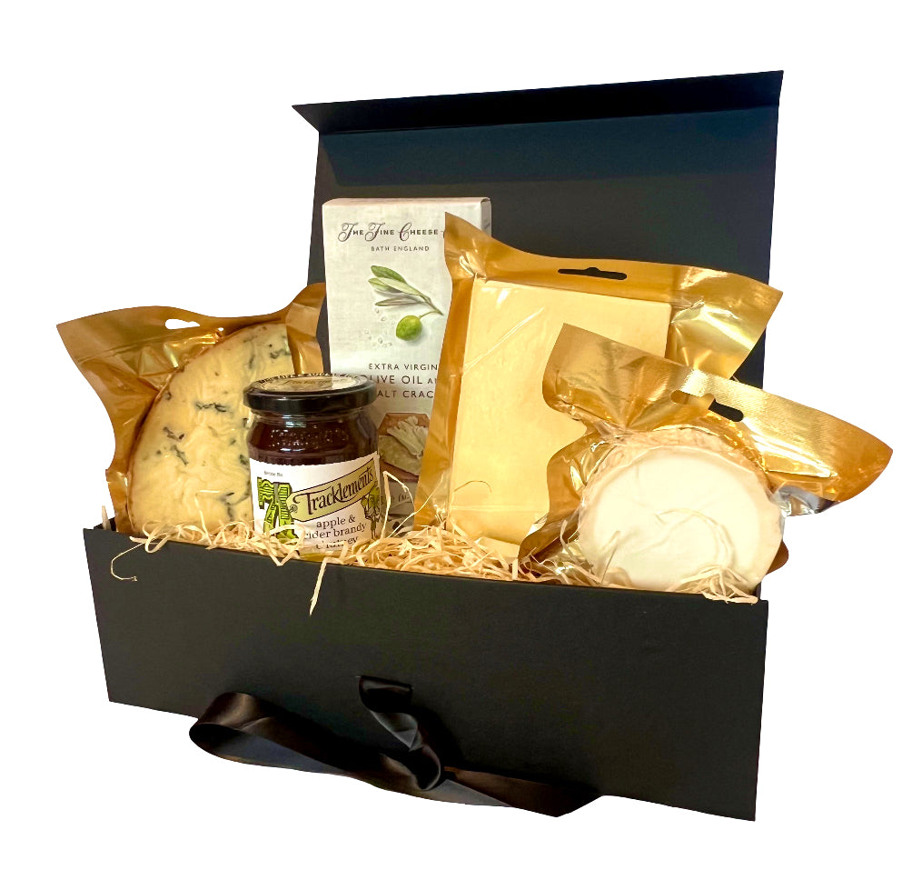 The Artisan Smokehouse smoked cheese hamper with contents on show