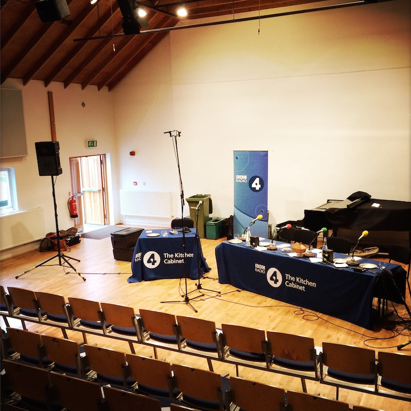 Stage & seating for BBC Radio 4 The Kitchen Cabinet