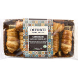 Packaged cannoncini pastries with Diforti branding on a white background