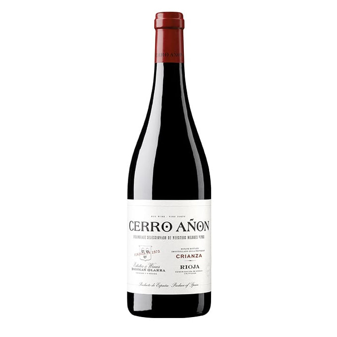 A bottle of Cerro Anon Crianza Rioja