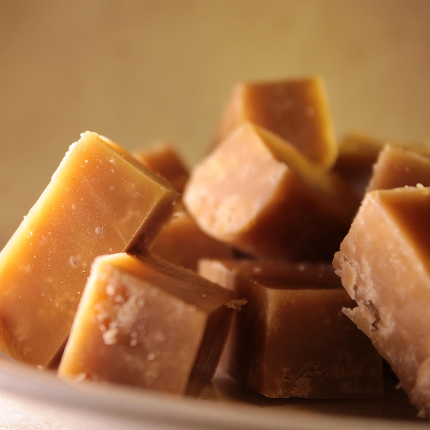 A pile of clotted cream Cornish fudge