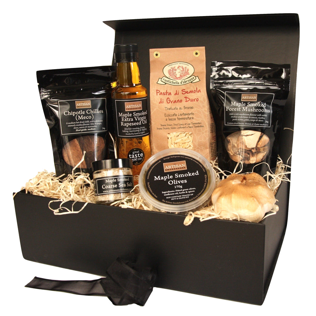 The Artisan Smokehouse's Creative Cooks hamper with contents on show