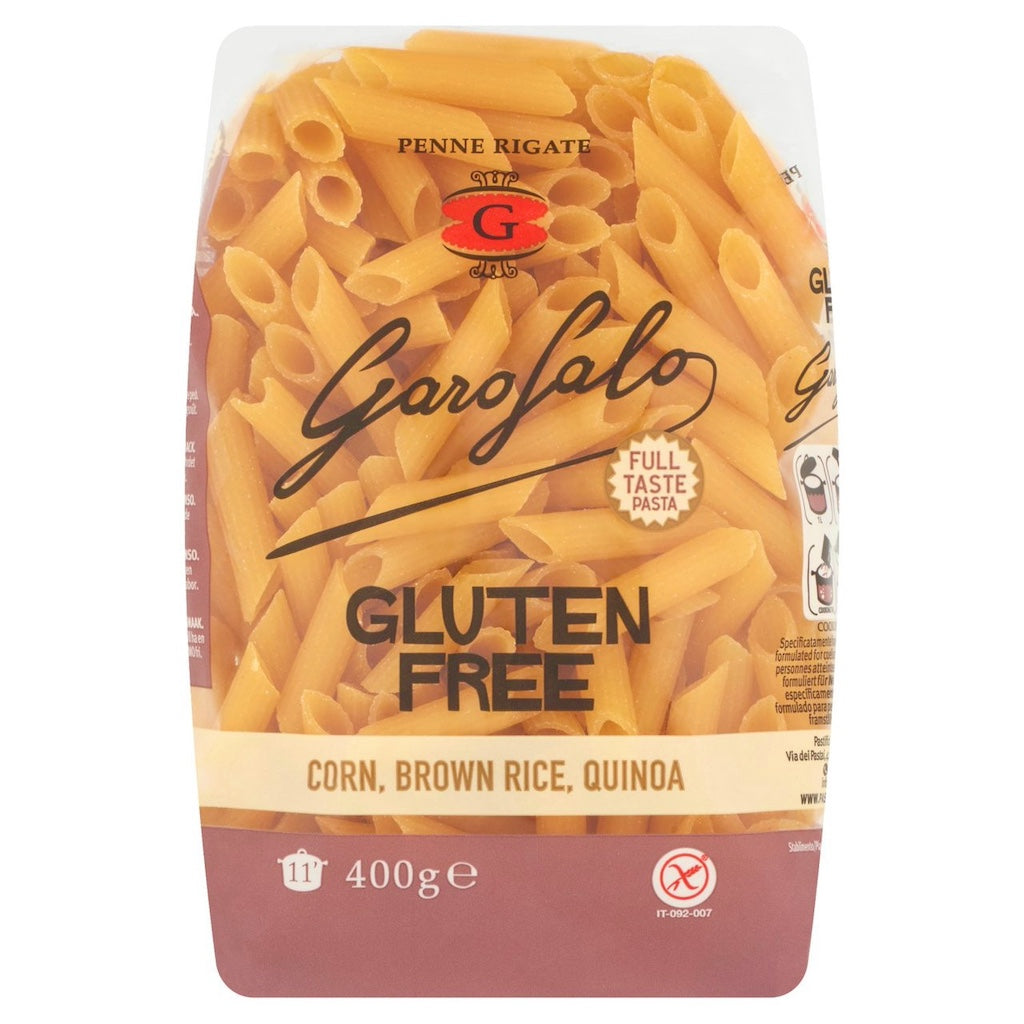 A packet of Garofalo Gluten Free Penne Pasta