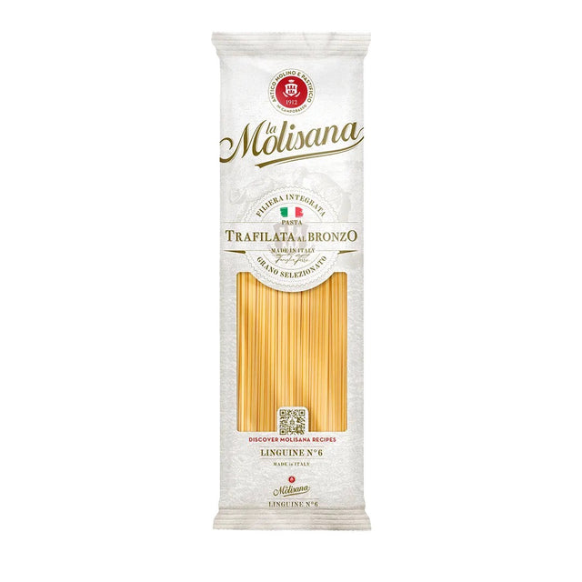 La Molisana Linguine pasta package on a white background