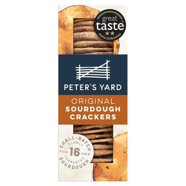 A packet of Peter's Yard original sourdough crackers