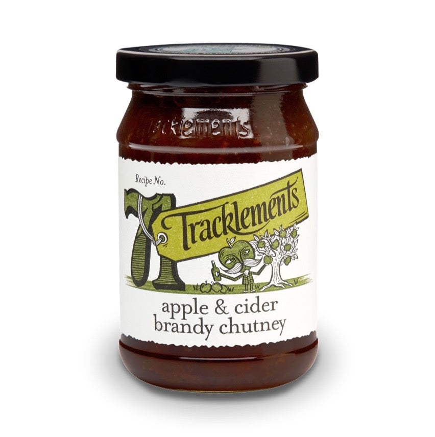 A jar of apple & cider brandy chutney
