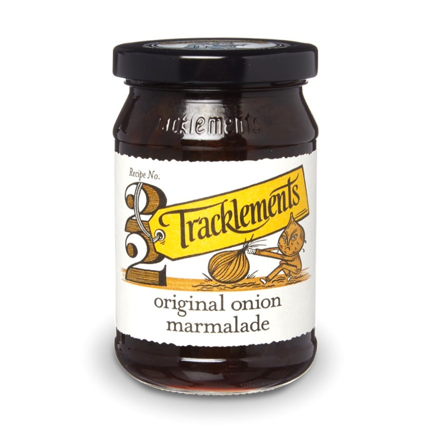 A jar of Tracklements onion marmalade