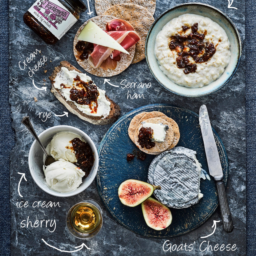 Serving suggestions for Tracklements Fig Relish
