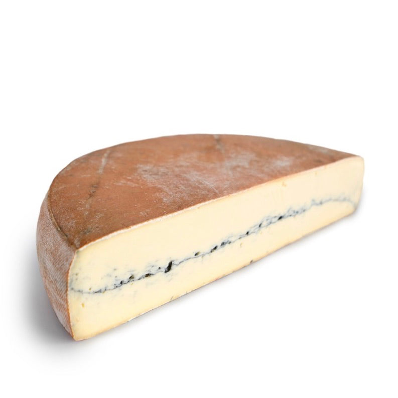 A block of Morbier cheese