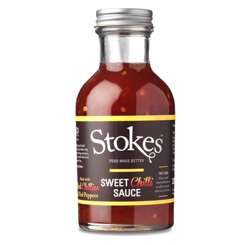 A jar of Stokes sweet chilli sauce 