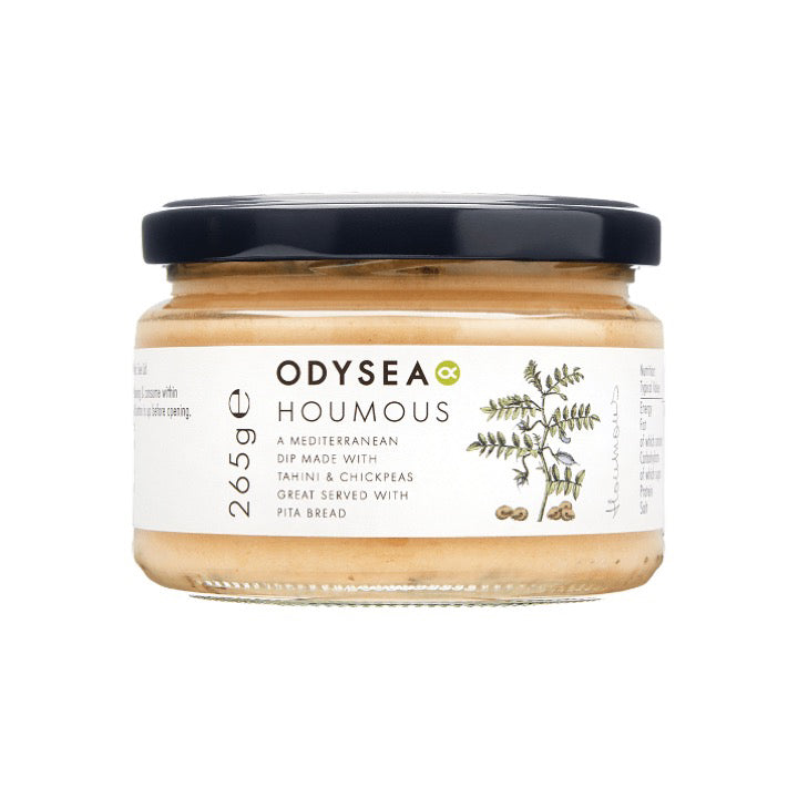A jar of Odysea vegan houmous 